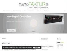 Tablet Screenshot of nanofaktur.com